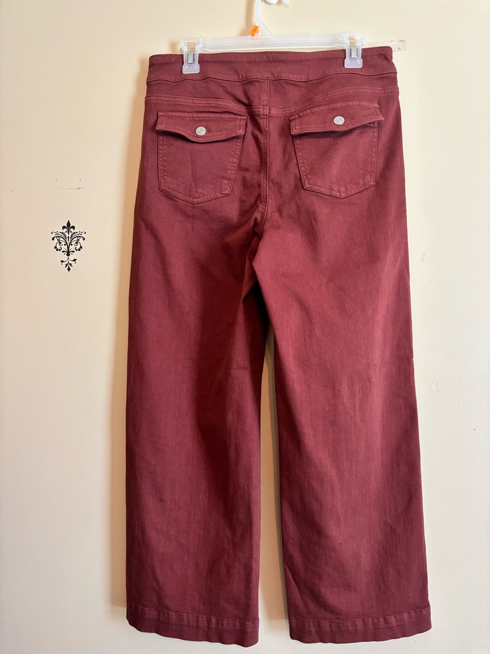 Chicos jeans wide leg cropped size 6 Chicos size 0.5 - Picture 3 of 6